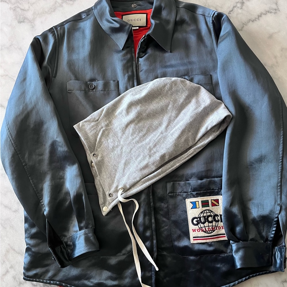 Detachable silk Gucci jacket